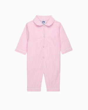 Gingham Frill Collar All-In-One