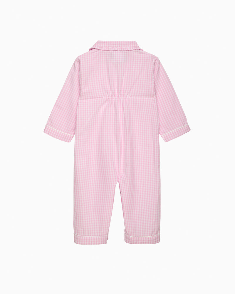 Gingham Frill Collar All-In-One