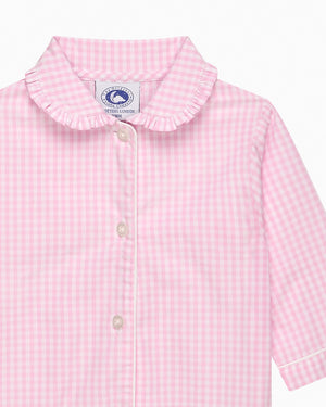 Gingham Frill Collar All-In-One