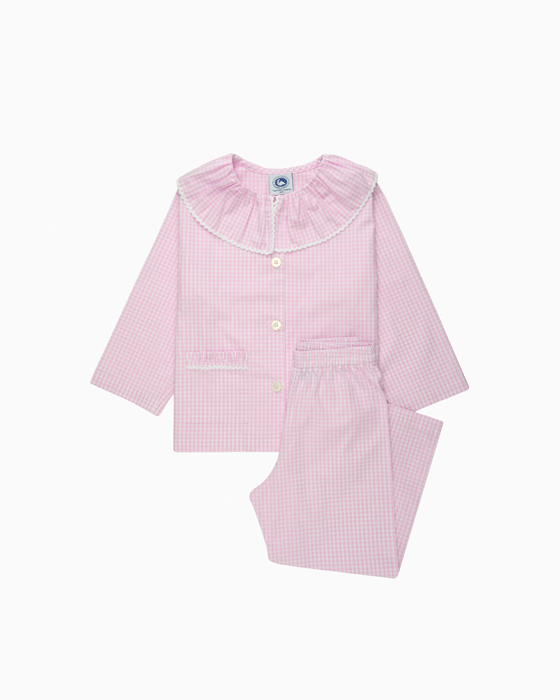 Gingham Willow Collar Pajamas