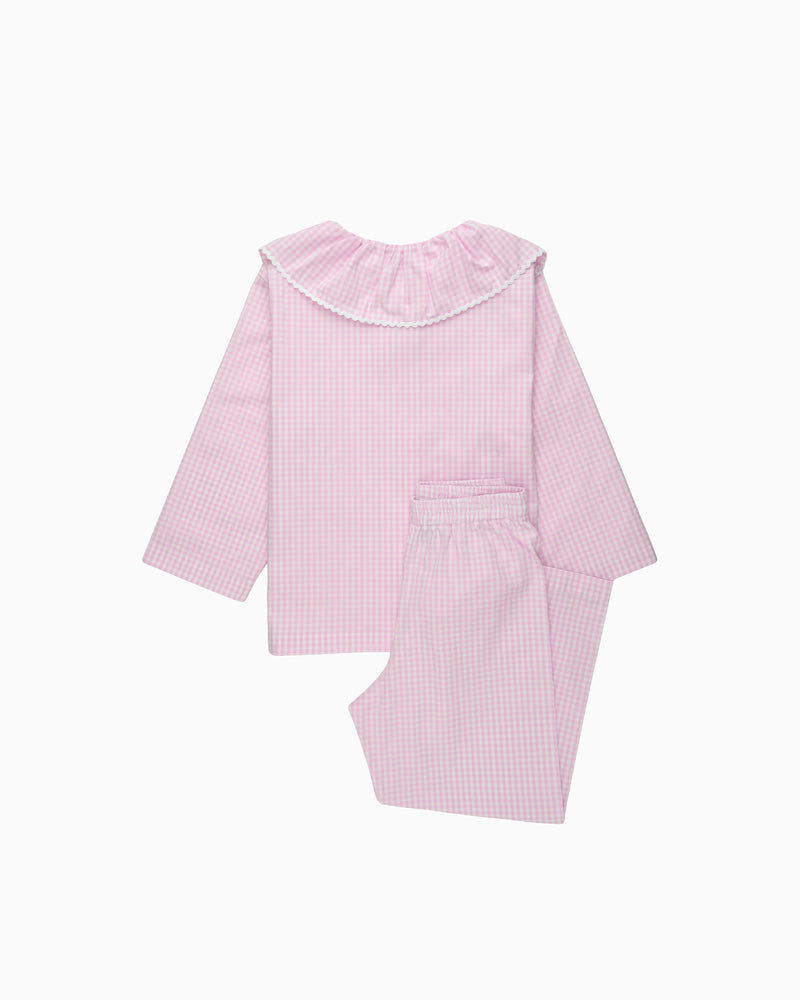 Gingham Willow Collar Pajamas