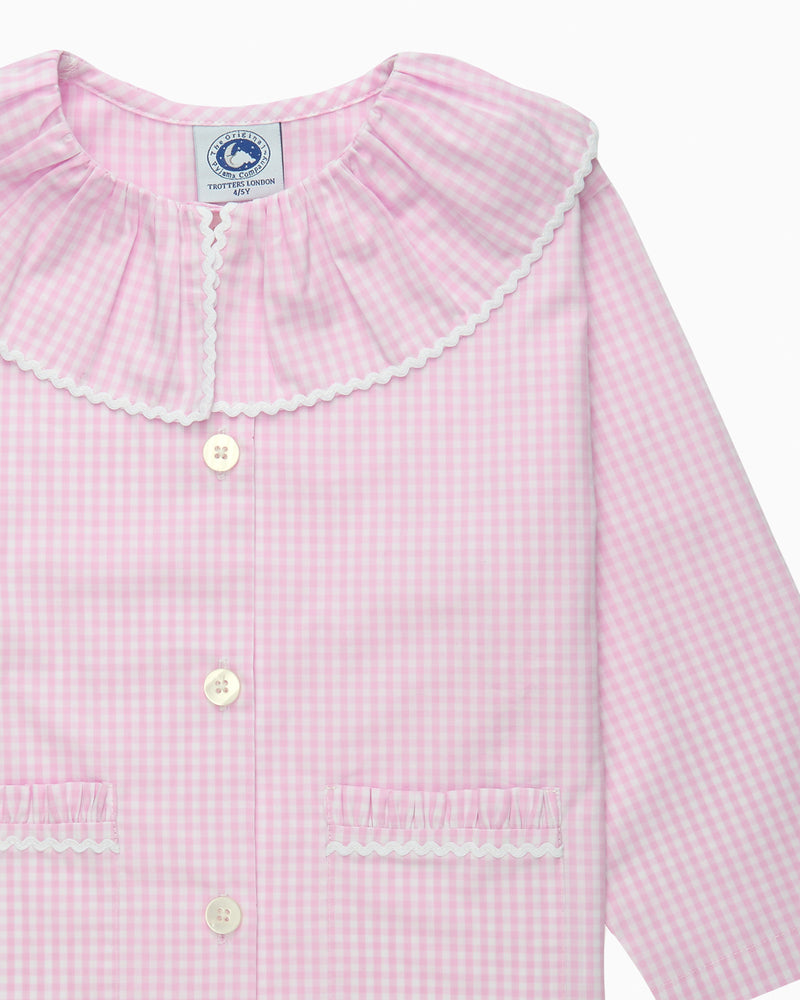 Gingham Willow Collar Pajamas