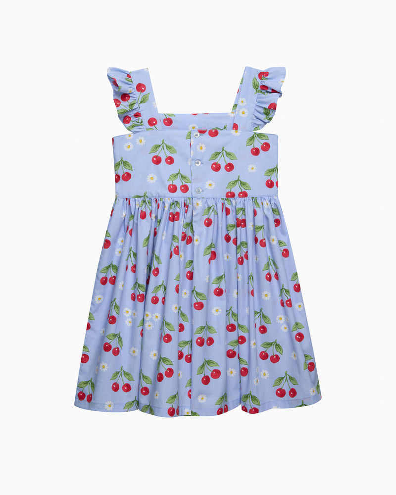Adelina Summer Dress in Cherry & Daisy