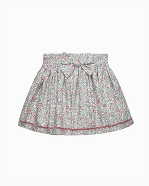 Arabella Floral Ric-Rac Skirt in Pink