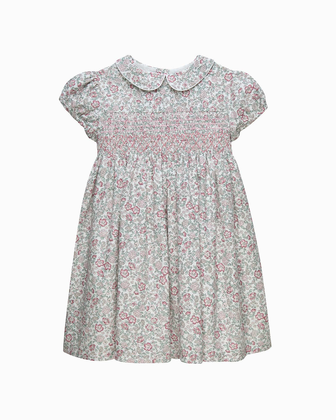 Confiture Dress Arabella Floral Smocked Dress in Pink