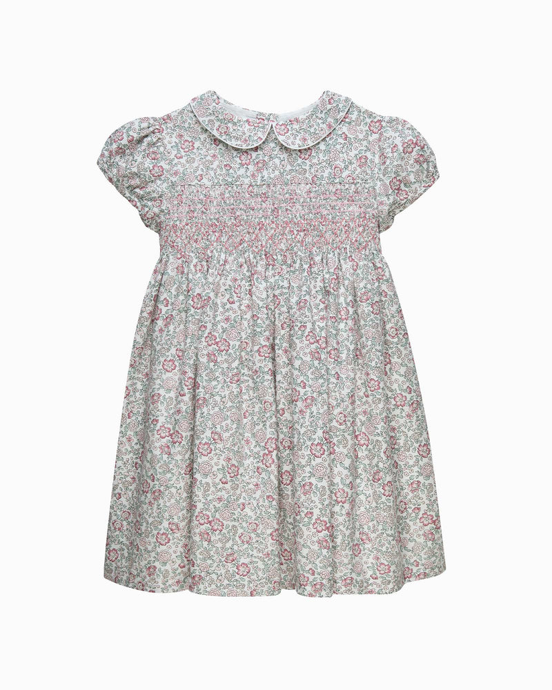 Confiture Dress Arabella Floral Smocked Dress in Pink