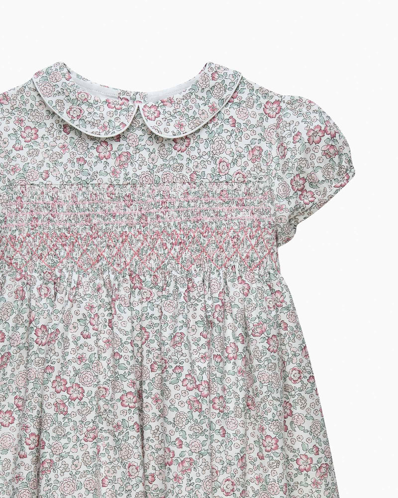 Confiture Dress Arabella Floral Smocked Dress in Pink