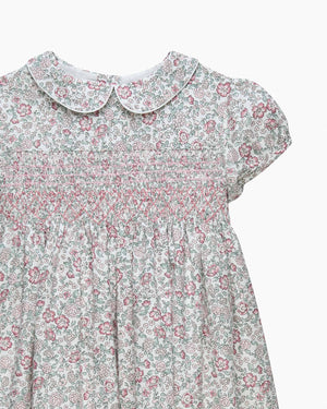 Confiture Dress Arabella Floral Smocked Dress in Pink