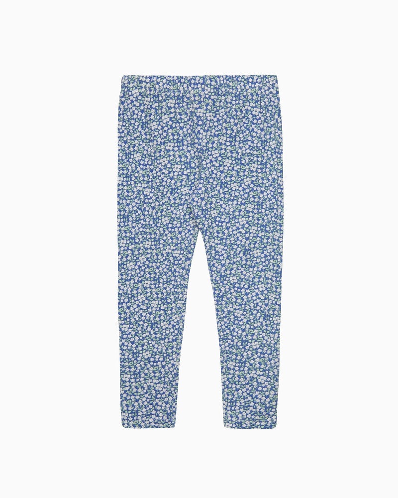 Blue Ditsy Floral Leggings