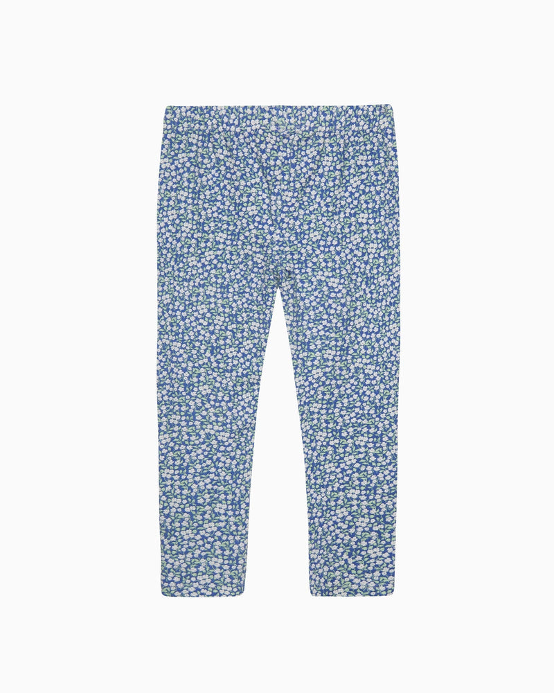 Blue Ditsy Floral Leggings
