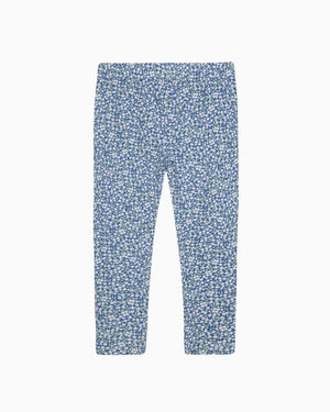 Blue Ditsy Floral Leggings