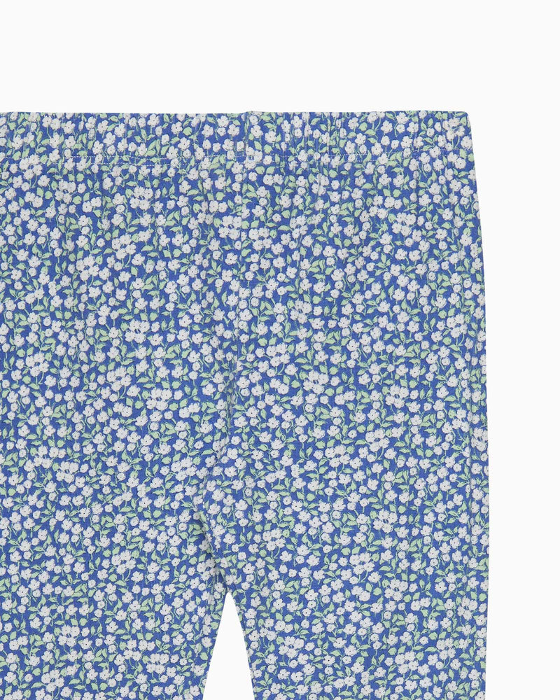 Blue Ditsy Floral Leggings