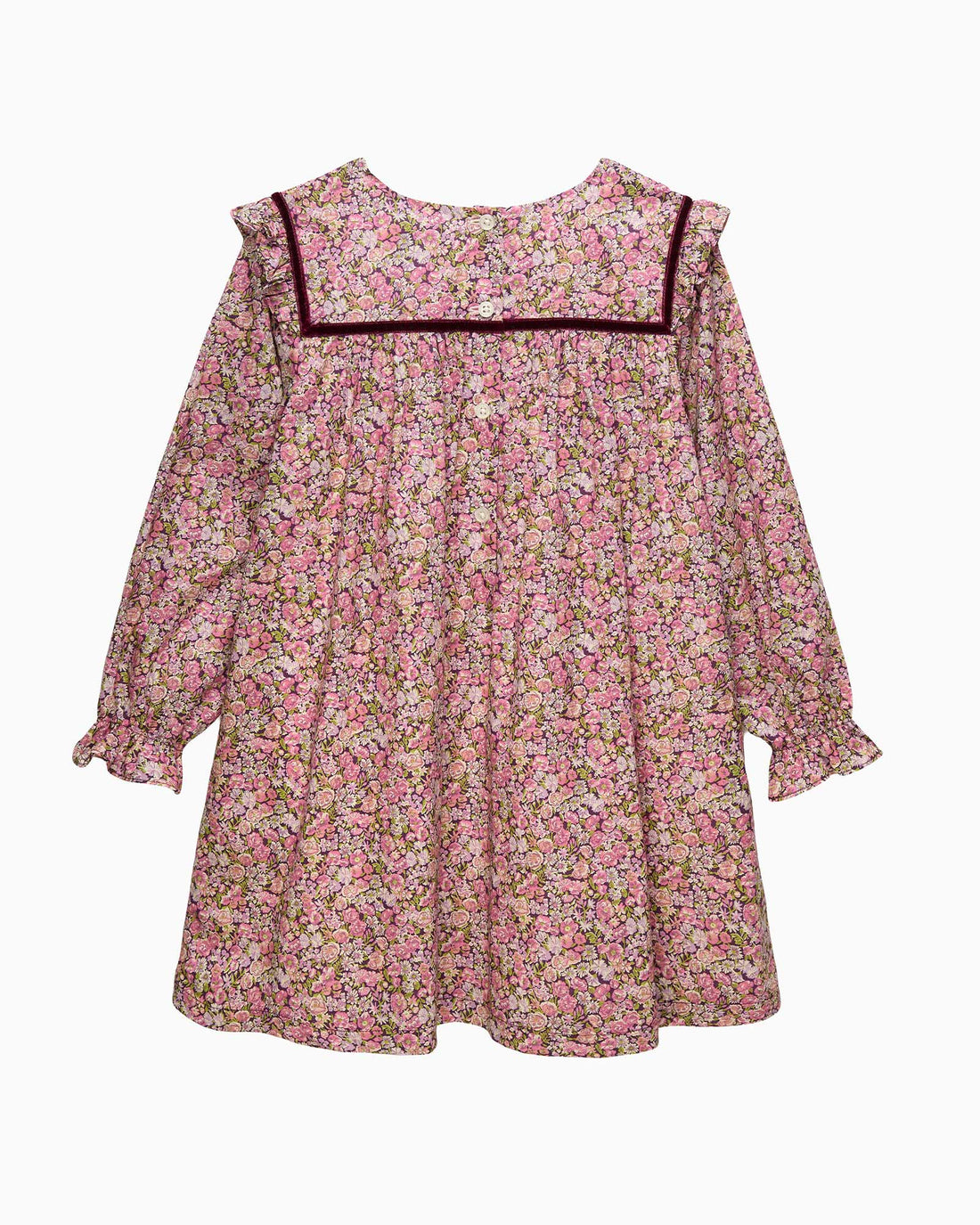 Lily Rose Dress Floral Ruffle Dress in Chive