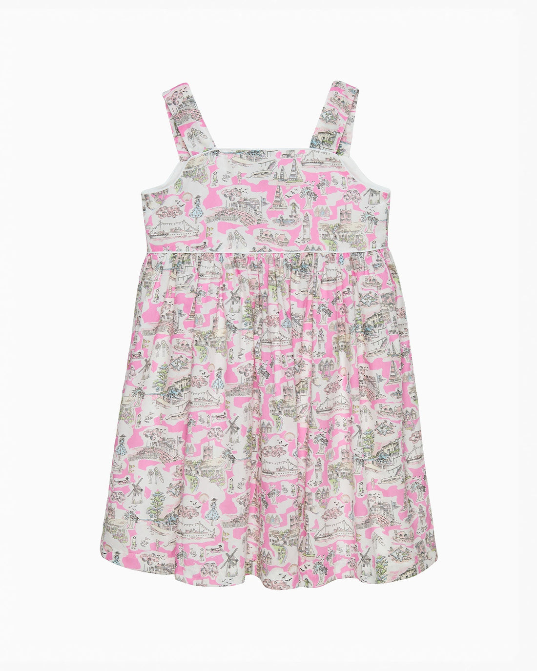 Lily Rose Dress Holiday Scenes Bow Sundress