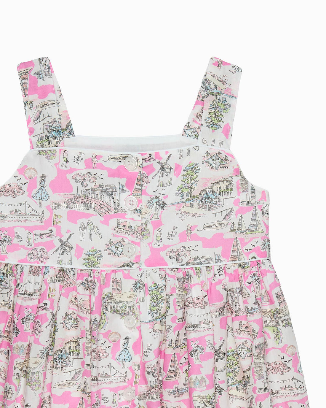 Lily Rose Dress Holiday Scenes Bow Sundress