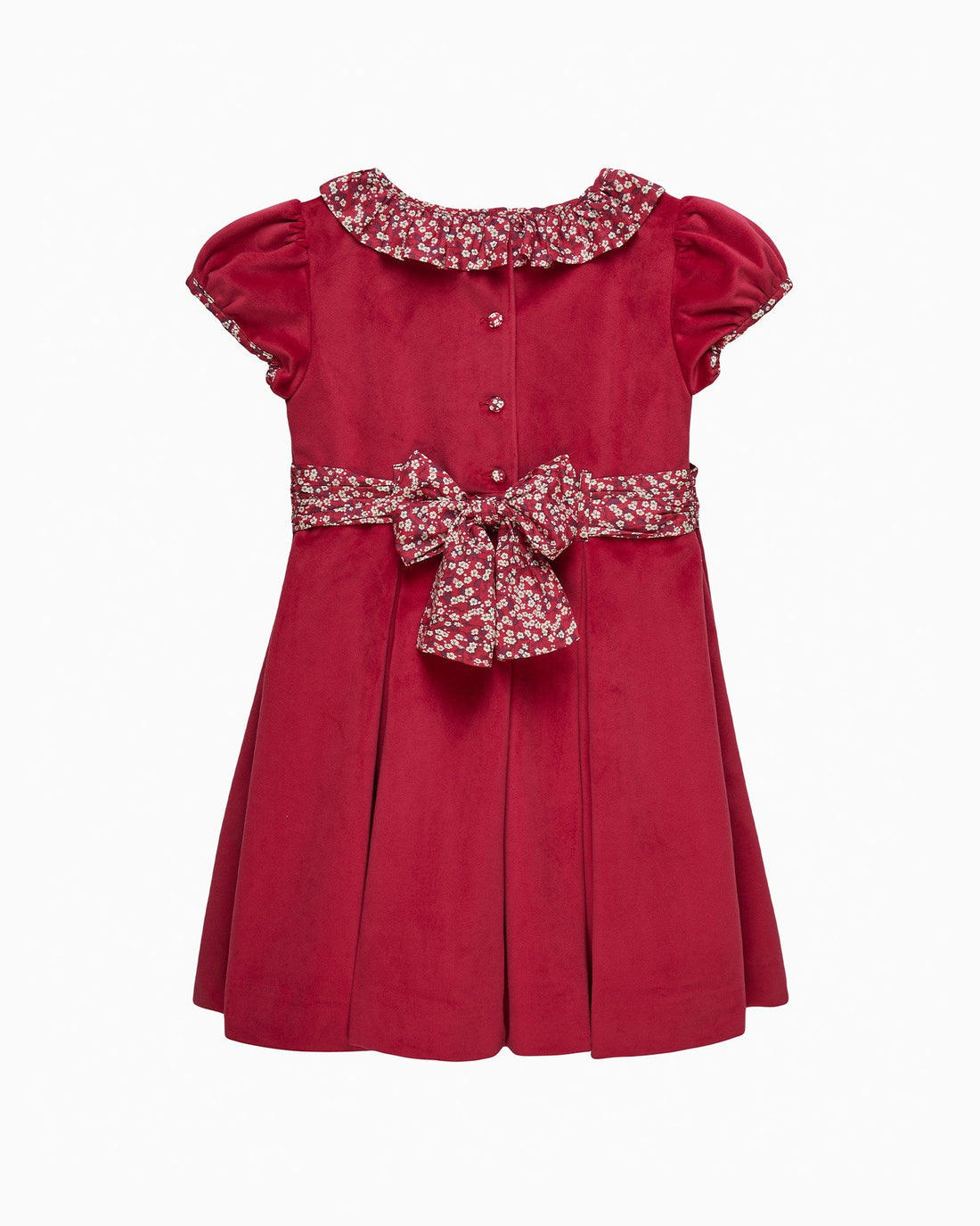 Lily Rose Gold Dress Velvet Party Dress in Red Misti Valeria