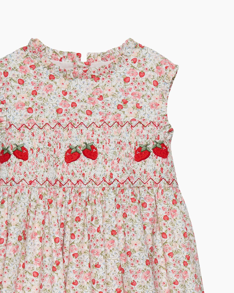 Confiture Dress Strawberry Floral Smocked Dress