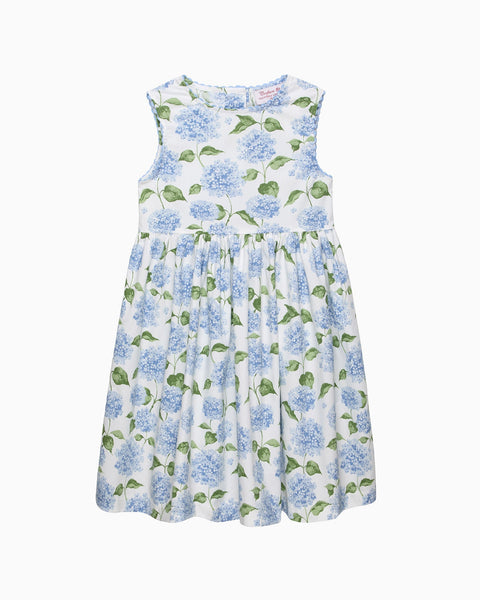 Adelina Summer Dress in Pale Blue Hydrangea 4Y
