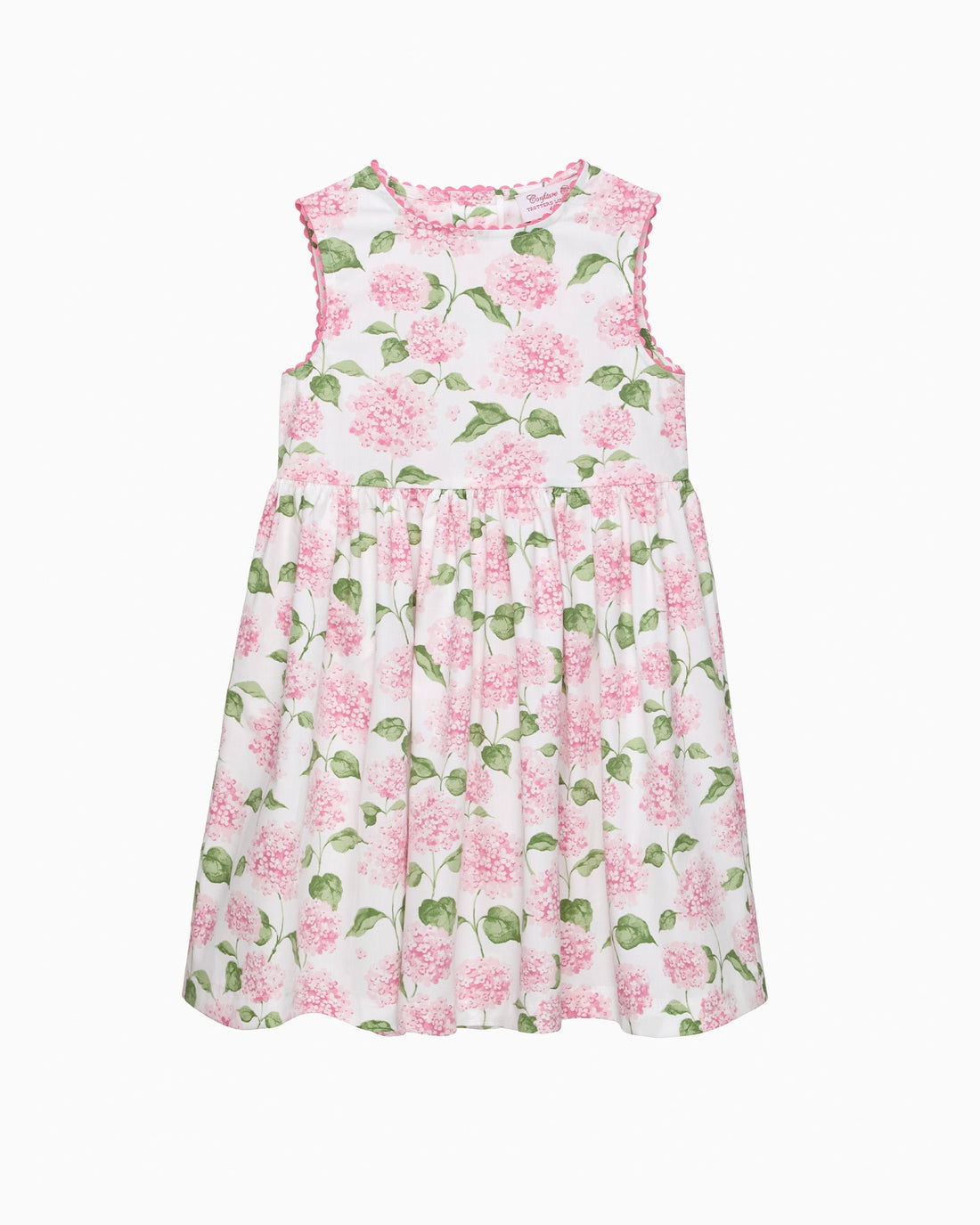 Adelina Summer Dress in Pale Pink Hydrangea
