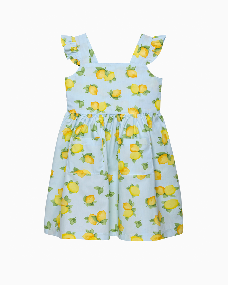 Adelina Summer Dress in Lemon