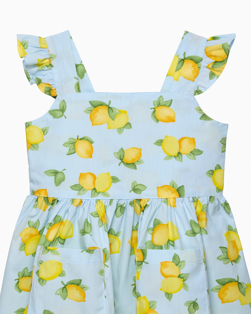 Adelina Summer Dress in Lemon