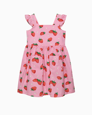 Adelina Summer Dress in Strawberry