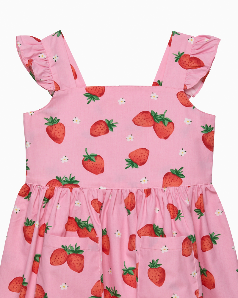 Adelina Summer Dress in Strawberry