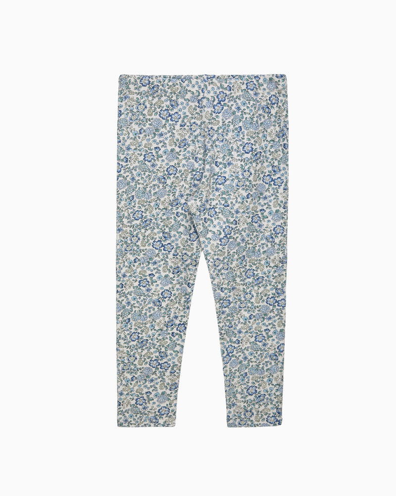 Arabella Floral Leggings in Blue