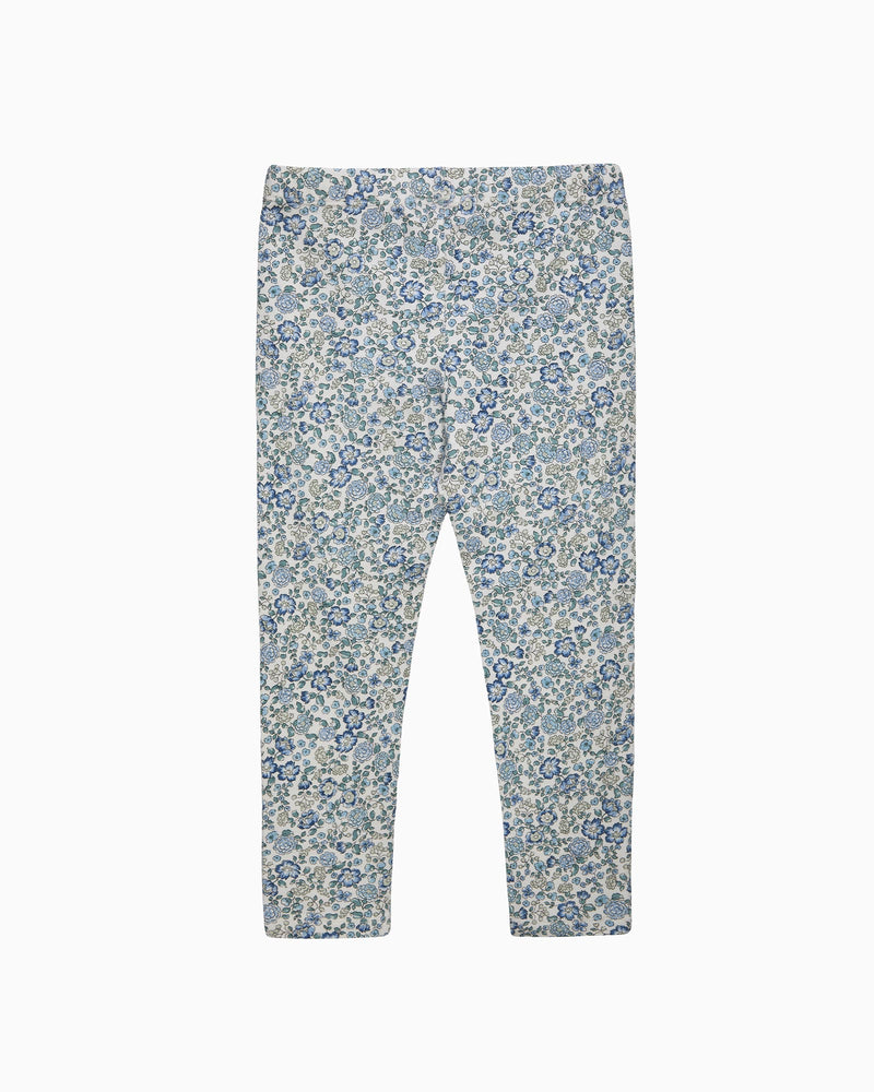 Arabella Floral Leggings in Blue