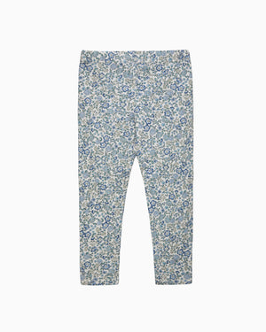 Arabella Floral Leggings in Blue