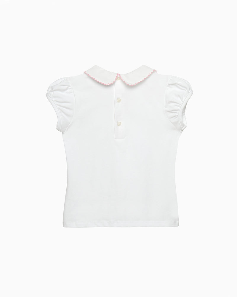 Confiture Top Ballerina Embroidered Jersey Top