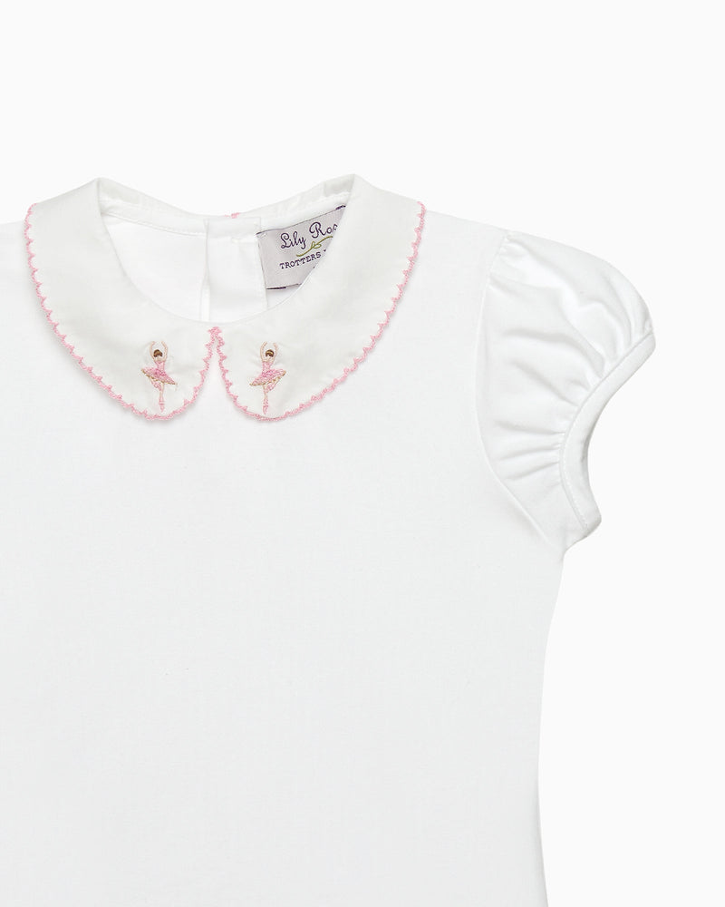 Confiture Top Ballerina Embroidered Jersey Top