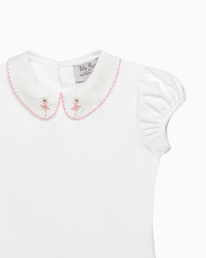 Confiture Top Ballerina Embroidered Jersey Top