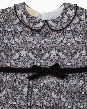 Black Strawberry Thief Dress