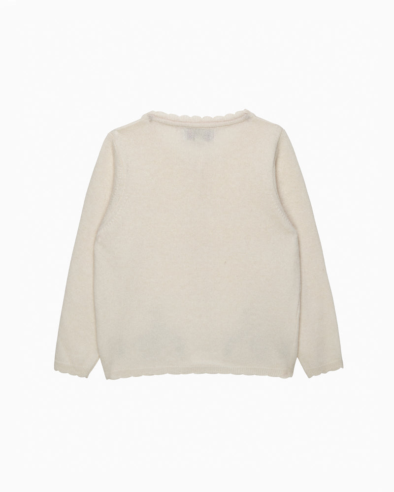 Bunny Cardigan in Winter White