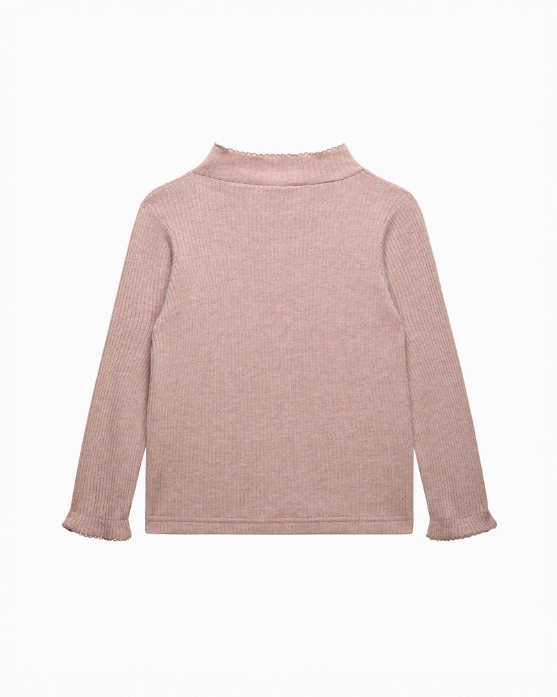 Button & Bow Sparkle Knitted Top
