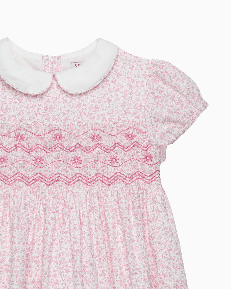 Confiture Dress Catherine Smocked Dress in Pink Floral