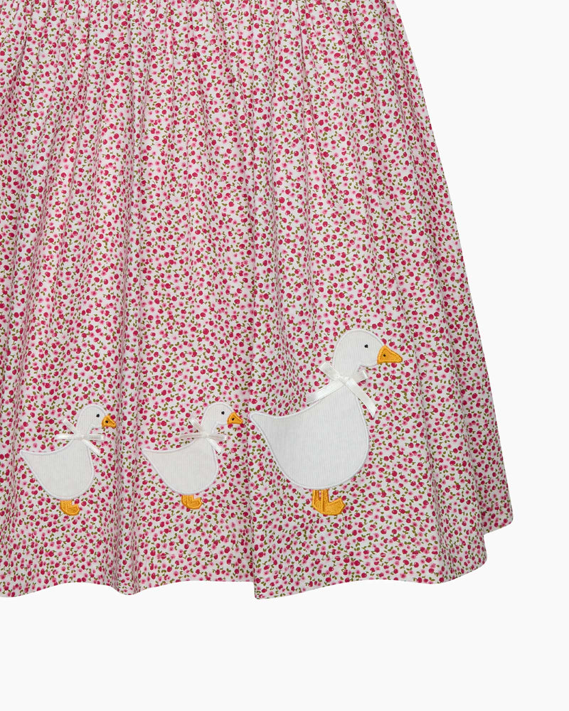 Confiture Dress Petal Collar Duck Dress in Red Cherry
