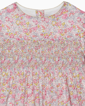 Smocked Party Dress in Claire Aude