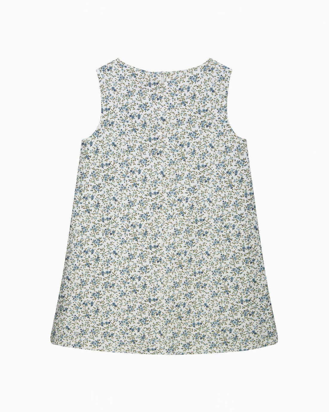 Confiture Dress Cord Ditsy Floral Pinafore in Blue