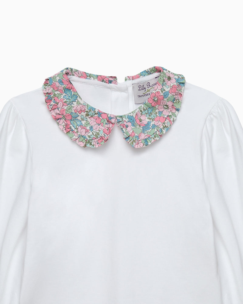Lily Rose Top Dahlia Pie Crust Collar Top