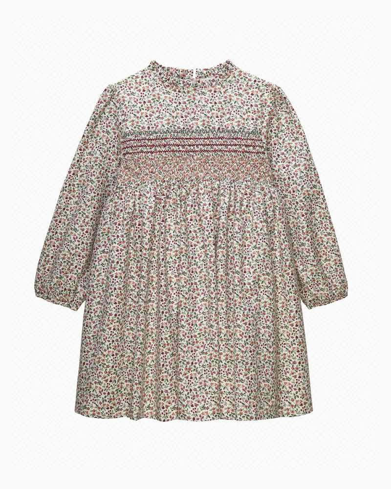 Confiture Dress Edie Berry Floral Smocked Dress