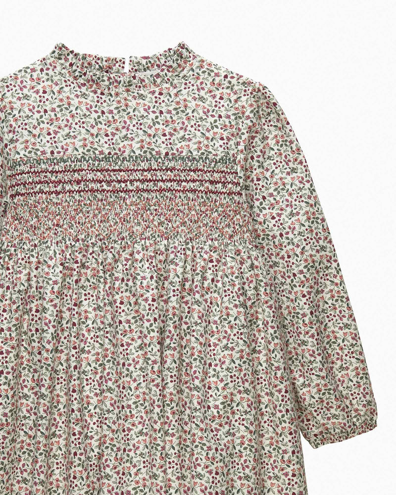 Confiture Dress Edie Berry Floral Smocked Dress