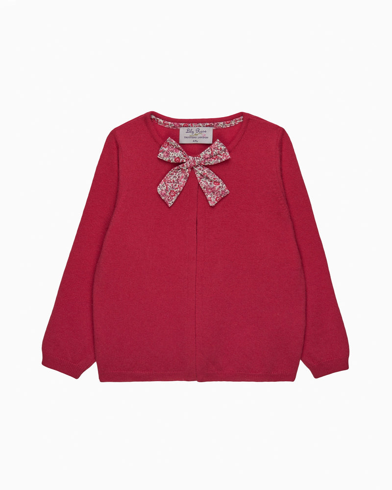 Big Bow Cardigan in Emma & Georgina
