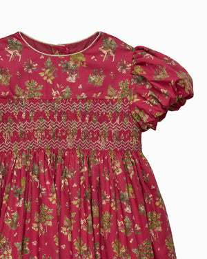 Fawn Smocked Party Dress