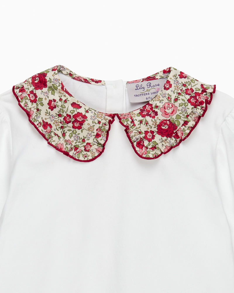 Pie Crust Jersey Blouse in Felicite