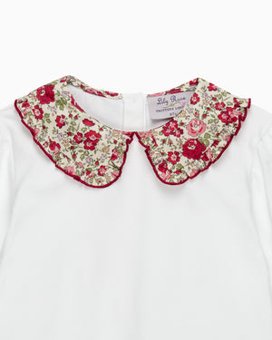 Pie Crust Jersey Blouse in Felicite