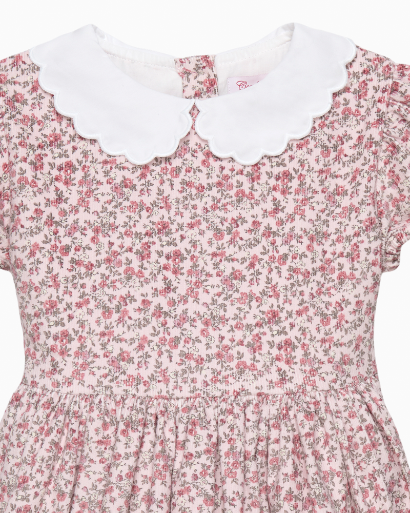 Floral Duck Cord Dress