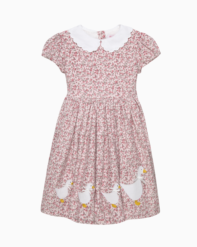 Floral Duck Cord Dress