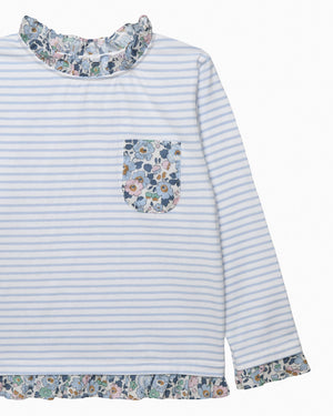 Breton Top in French Blue Betsy